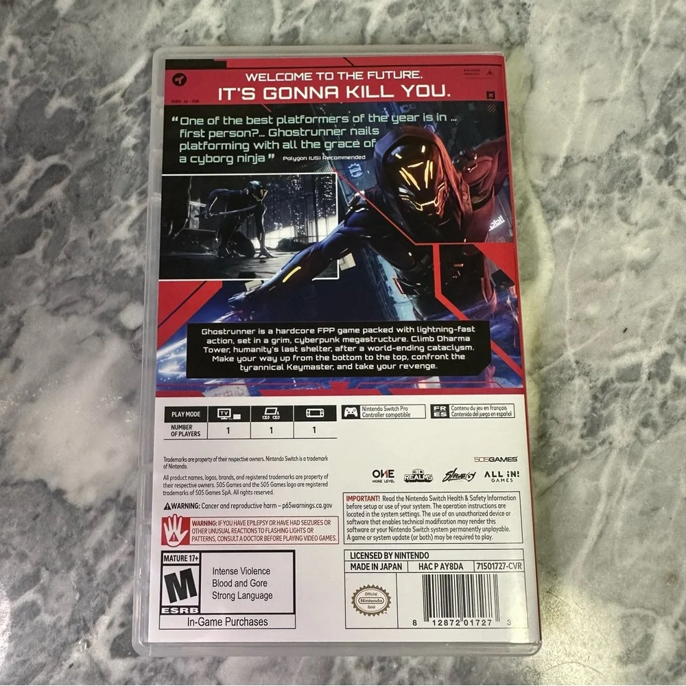 Nintendo Switch Ghost Runner‎ Game